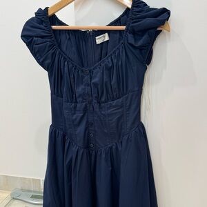 House of CB Nala dress in French navy